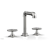 Phylrich - WORKS 2 Widespread Faucet, Square Spt, Hight Spout, Cross Handles - Satin chrome
