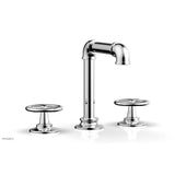 Phylrich - WORKS 2 Widespread Faucet, Square Spt, Hight Spout, Cross Handles - Polished Chrome