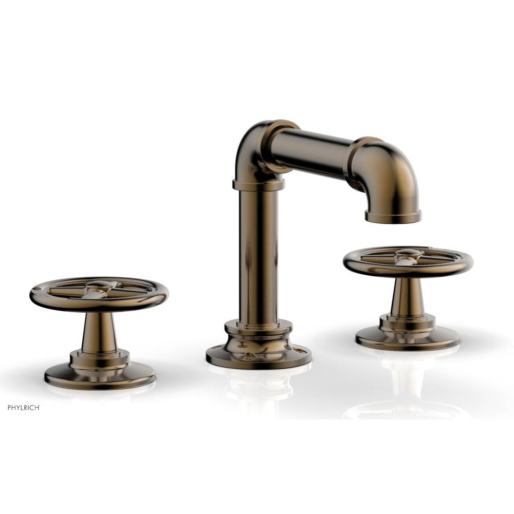 Phylrich - Ws Faucet Works, Square Spt, Cross Handles - Antique Brass
