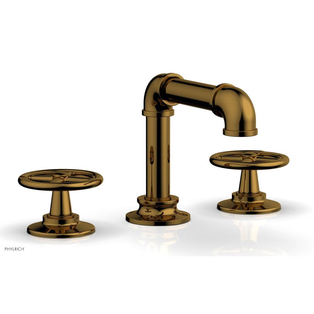 Phylrich - Ws Faucet Works, Square Spt, Cross Handles - French Brass