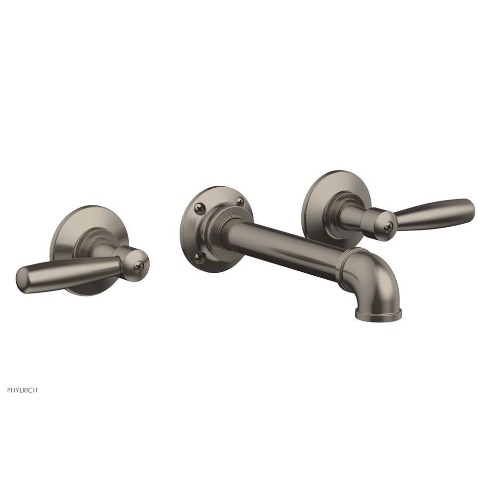 Phylrich - Wall Lav Faucet Works Industrial, Lever Handles - Pewter