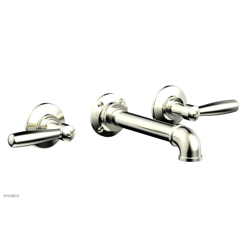 Phylrich - Wall Lav Faucet Works Industrial, Lever Handles - Satin Nickel