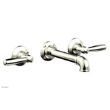 Phylrich - Wall Lav Faucet Works Industrial, Lever Handles - Satin Nickel
