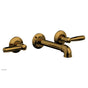 Phylrich - Wall Lav Faucet Works Industrial, Lever Handles - French Brass