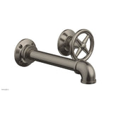 Phylrich - Wall Lav Single Works Industrial, Cross  Handle - Pewter