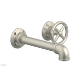 Phylrich - Wall Lav Single Works Industrial, Cross  Handle - Burnished Nickel