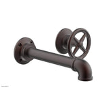 Phylrich - Wall Lav Single Works Industrial, Cross  Handle - Weathered Copper