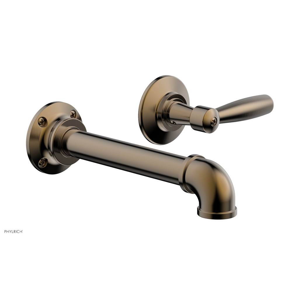 Phylrich - Wall Lav Single Works Industrial, Lever  Handle - Antique Brass