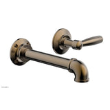 Phylrich - Wall Lav Single Works Industrial, Lever  Handle - Antique Brass