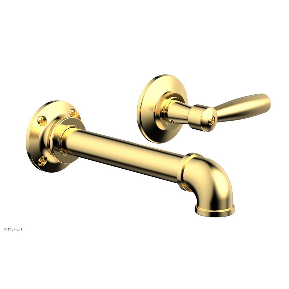 Phylrich - Wall Lav Single Works Industrial, Lever  Handle - Satin Gold