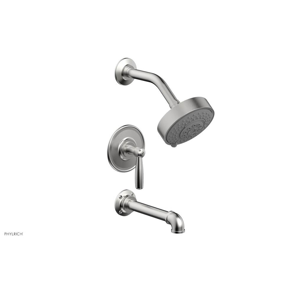 Phylrich - Pressure Balance Tub & Shower Kit, Lever Handle - Satin chrome