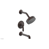 Phylrich - Pressure Balance Tub & Shower Kit, Lever Handle - Weathered Copper