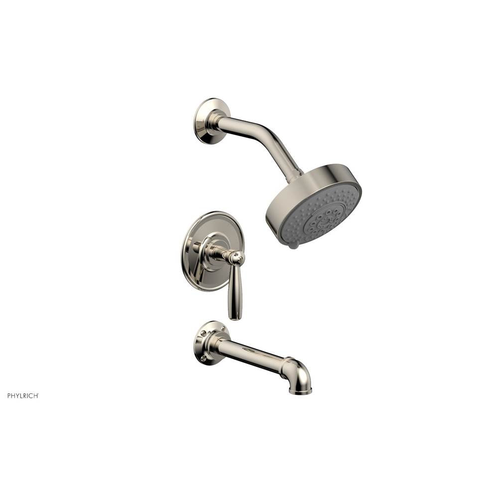 Phylrich - Pressure Balance Tub & Shower Kit, Lever Handle - Polished Nickel