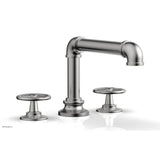 Phylrich - Deck Tub Set Works Industrial, Cross Handle - Satin chrome