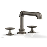 Phylrich - Deck Tub Set Works Industrial, Cross Handle - Pewter
