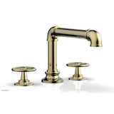 Phylrich - Deck Tub Set Works Industrial, Cross Handle - Polished Brass Uncoated