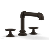 Phylrich - Deck Tub Set Works Industrial, Cross Handle - Antique Bronze