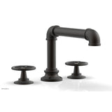 Phylrich - Deck Tub Set Works Industrial, Cross Handle - Oil Rubbed Bronze