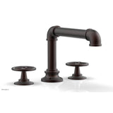 Phylrich - Deck Tub Set Works Industrial, Cross Handle - Weathered Copper