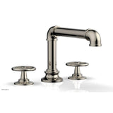 Phylrich - Deck Tub Set Works Industrial, Cross Handle - Polished Nickel