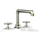 Phylrich - Deck Tub Set Works Industrial, Cross Handle - Satin Nickel