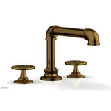 Phylrich - Deck Tub Set Works Industrial, Cross Handle - French Brass