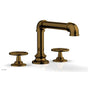 Phylrich - Deck Tub Set Works Industrial, Cross Handle - French Brass