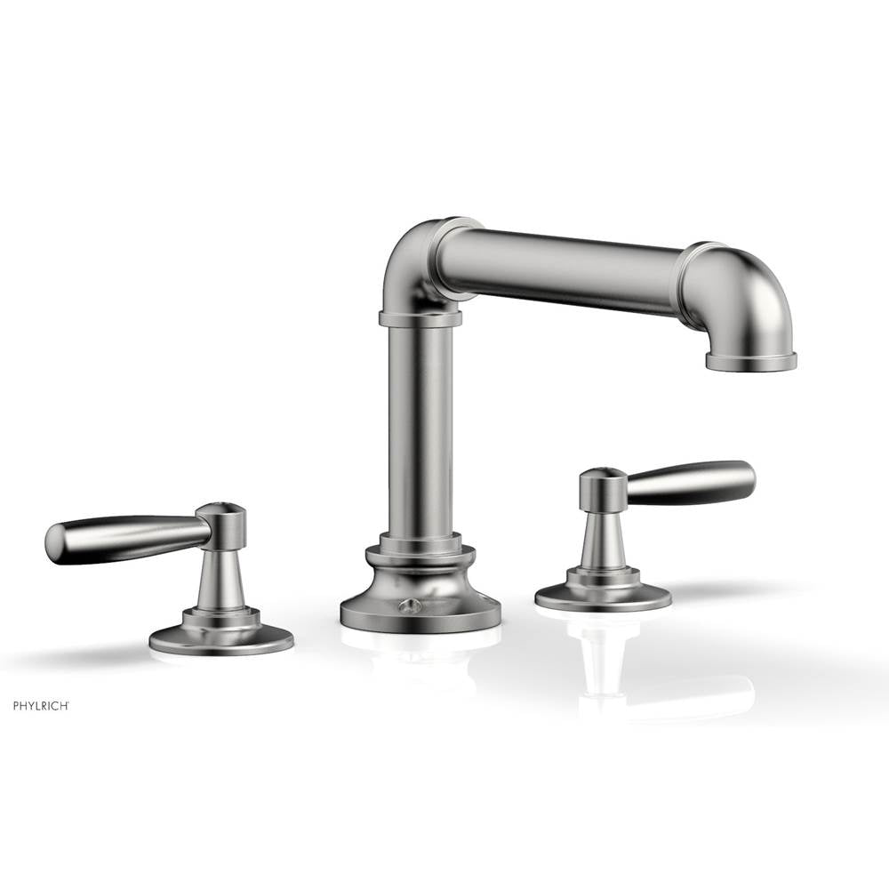 Phylrich - Deck Tub Set Works Industrial, Lever Handle - Satin chrome