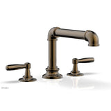 Phylrich - Deck Tub Set Works Industrial, Lever Handle - Antique Brass