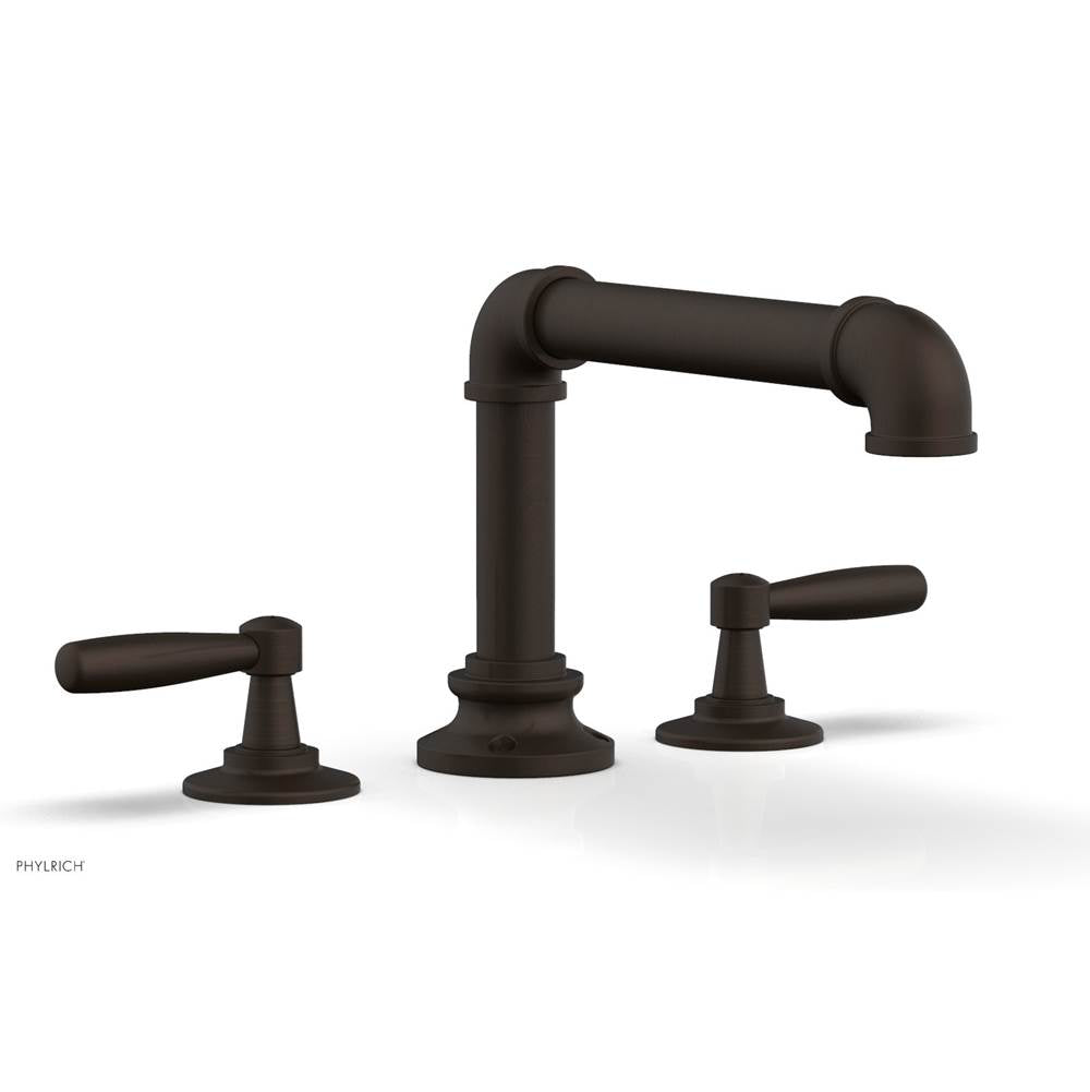 Phylrich - Deck Tub Set Works Industrial, Lever Handle - Antique Bronze