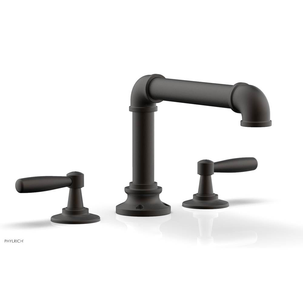 Phylrich - Deck Tub Set Works Industrial, Lever Handle - Oil Rubbed Bronze