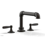 Phylrich - Deck Tub Set Works Industrial, Lever Handle - Oil Rubbed Bronze