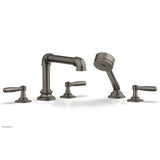 Phylrich - Deck Tub Set Works Industrial W/ Hs, Lever Handle - Pewter