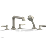 Phylrich - Deck Tub Set Works Industrial W/ Hs, Lever Handle - Burnished Nickel