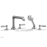 Phylrich - Deck Tub Set Works Industrial W/ Hs, Lever Handle - Polished Chrome