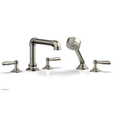 Phylrich - Deck Tub Set Works Industrial W/ Hs, Lever Handle - Polished Nickel