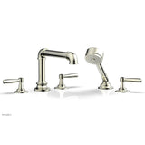 Phylrich - Deck Tub Set Works Industrial W/ Hs, Lever Handle - Satin Nickel