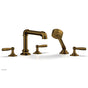 Phylrich - Deck Tub Set Works Industrial W/ Hs, Lever Handle - French Brass