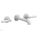 Phylrich - Wall Tub Set Works Industrial, Lever Handle - Satin White