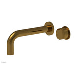 Phylrich - 7 1/2'' Single Handle Lav Set Knurled Handle - French Brass