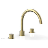 Phylrich - Deck Tub Set Knur Hdl - Burnished Gold