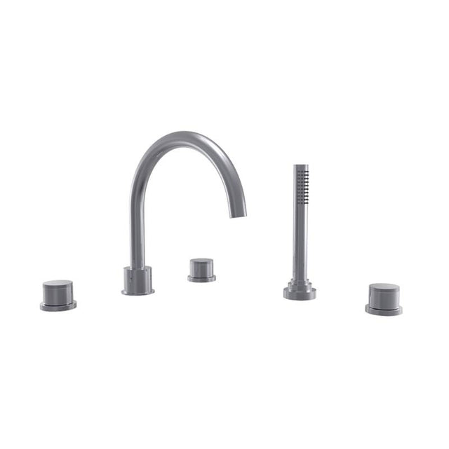 Phylrich - D/T Set W H/S Knurl Hdl - Old English Brass