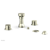 Phylrich - 4 Hole Bidet Knurl Hdl - Burnished Nickel