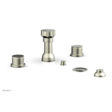 Phylrich - 4 Hole Bidet Knurl Hdl - Satin Nickel