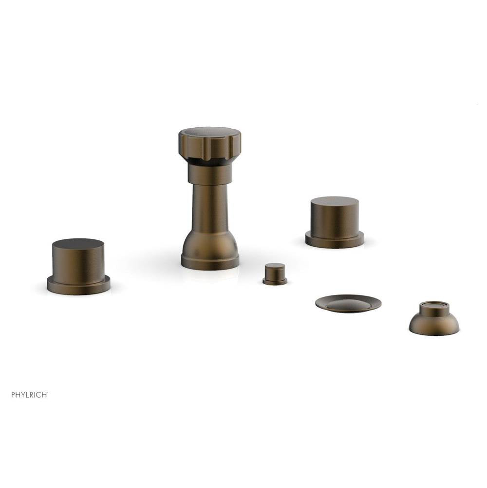 Phylrich - 4 Hole Bidet Smth Hdl - Old English Brass