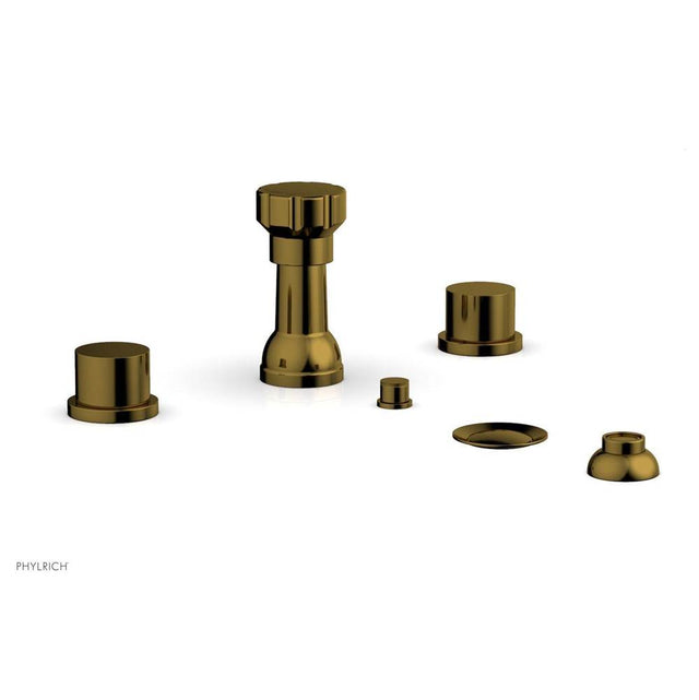 Phylrich - 4 Hole Bidet Smth Hdl - French Brass