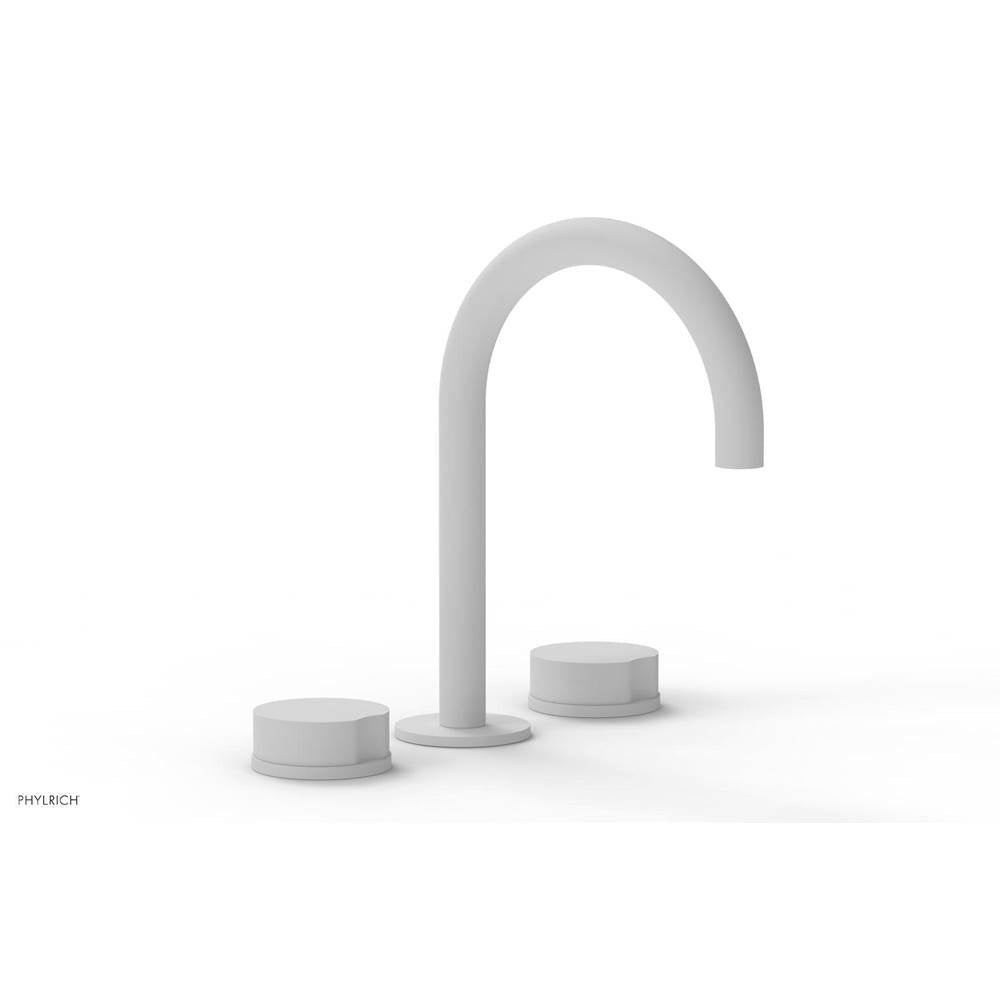 Phylrich - Circ W/S Faucet W Brass Handles, P To Close Drain - Satin White