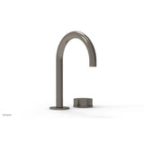 Phylrich - Circ Sngl Faucet W Brass Handles, P To Close Drain - Pewter