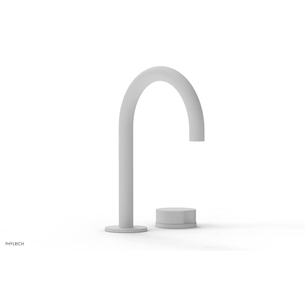 Phylrich - Circ Sngl Faucet W Brass Handles, P To Close Drain - Satin White