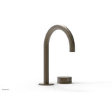 Phylrich - Circ Sngl Faucet W Brass Handles, P To Close Drain - Architectural Bronze